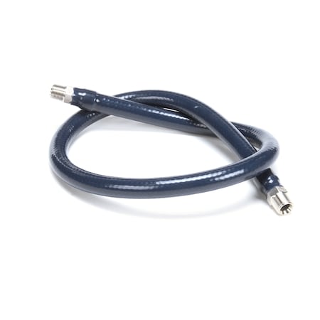 T&S Brass Water Hose, Male Fittings, 3/8 Diameter, 36 Long HW-2B-36